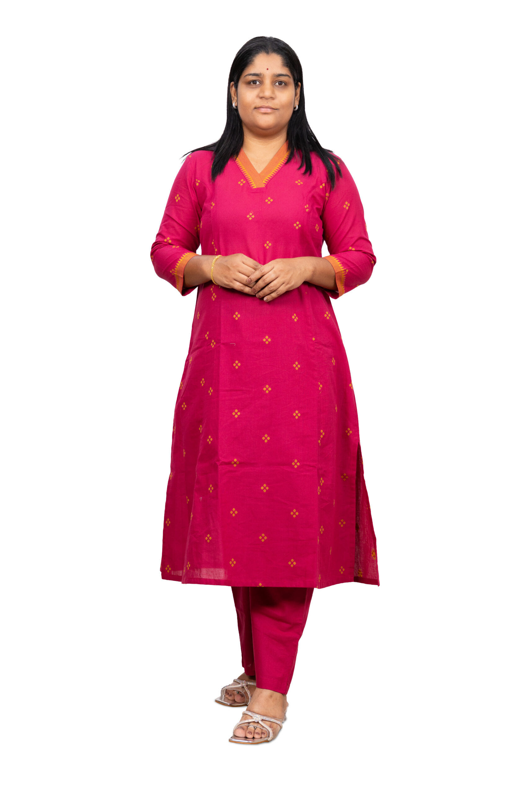 Banglore Fashions Women's Premium Handcrafted Co-Ord Set - Pink