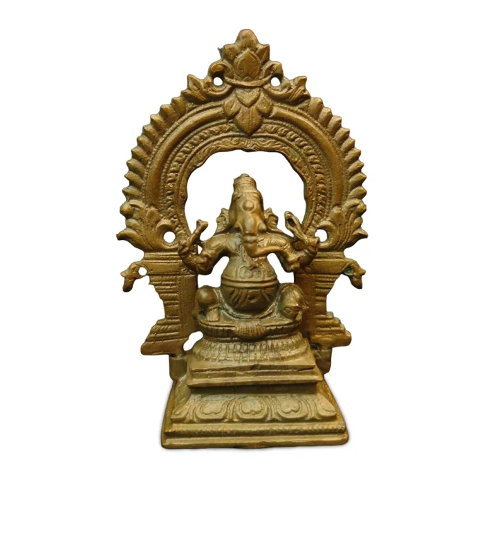 Chola Bronze Ganesha (Antique Patina Finish) - Medium