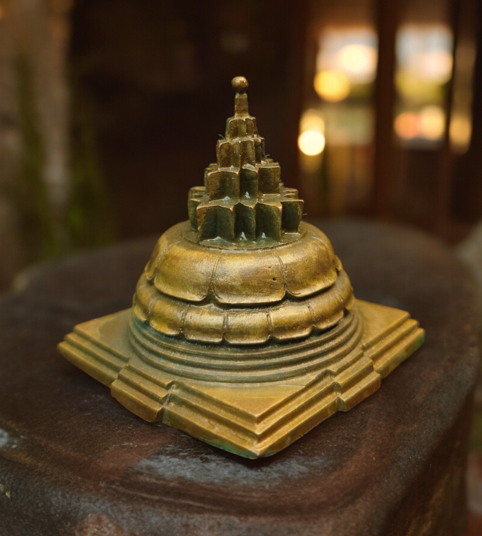 Chola Bronze Maha Meru Malai (Antique Patina Finish)