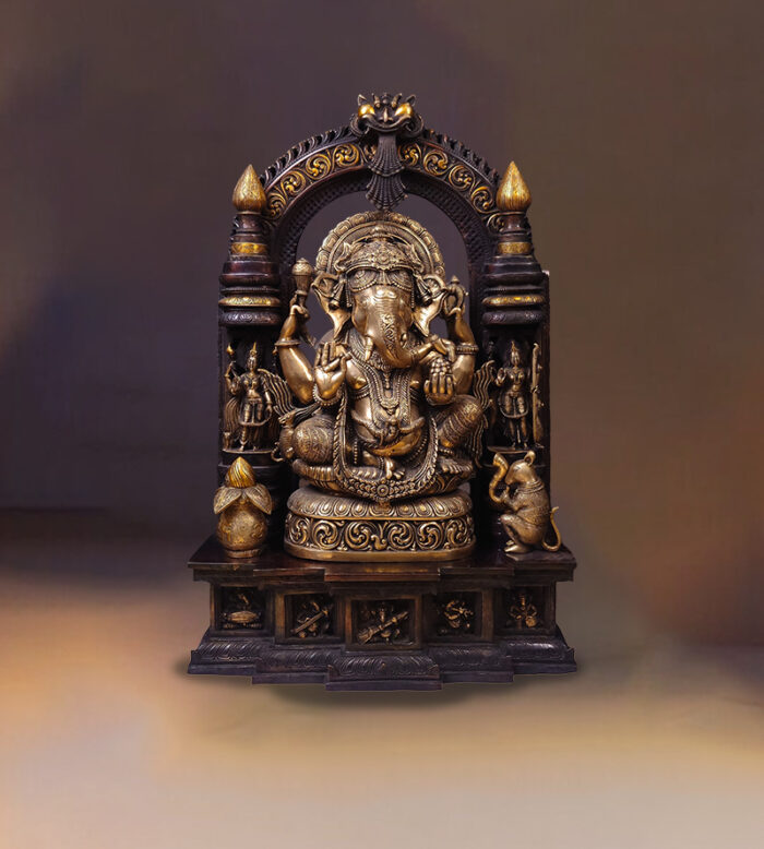 Brass Ganesha (Dual Tone Finish)