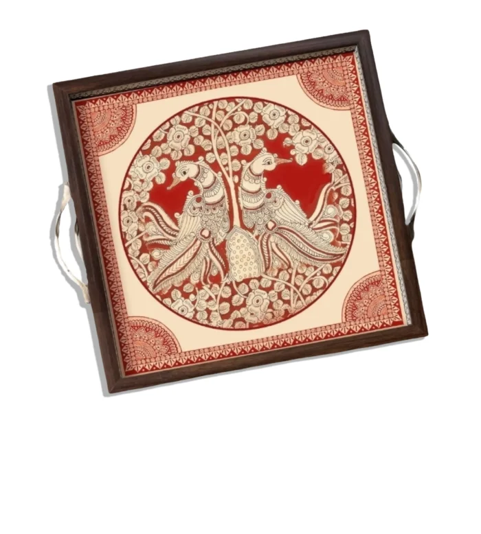 Wooden Kalamkari Trays