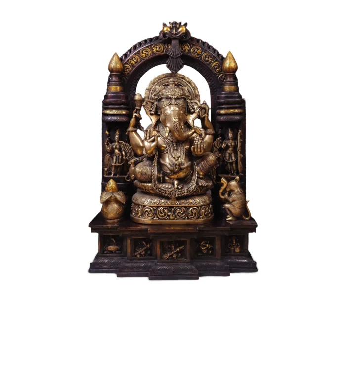 Brass Ganesha (Dual Tone Finish)