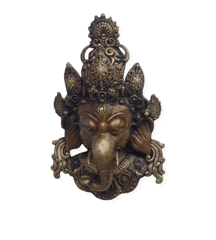 Brass Ganesha Face (Dual Tone)