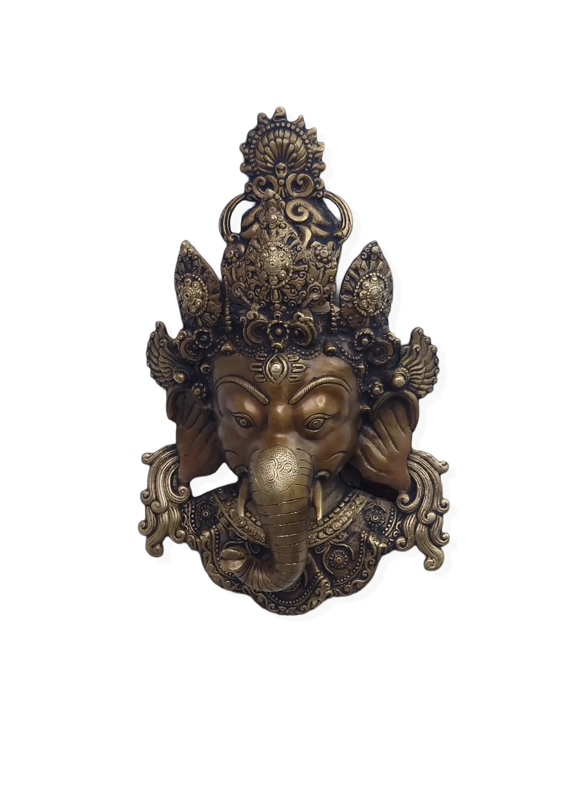 Brass Ganesha Face (Dual Tone)