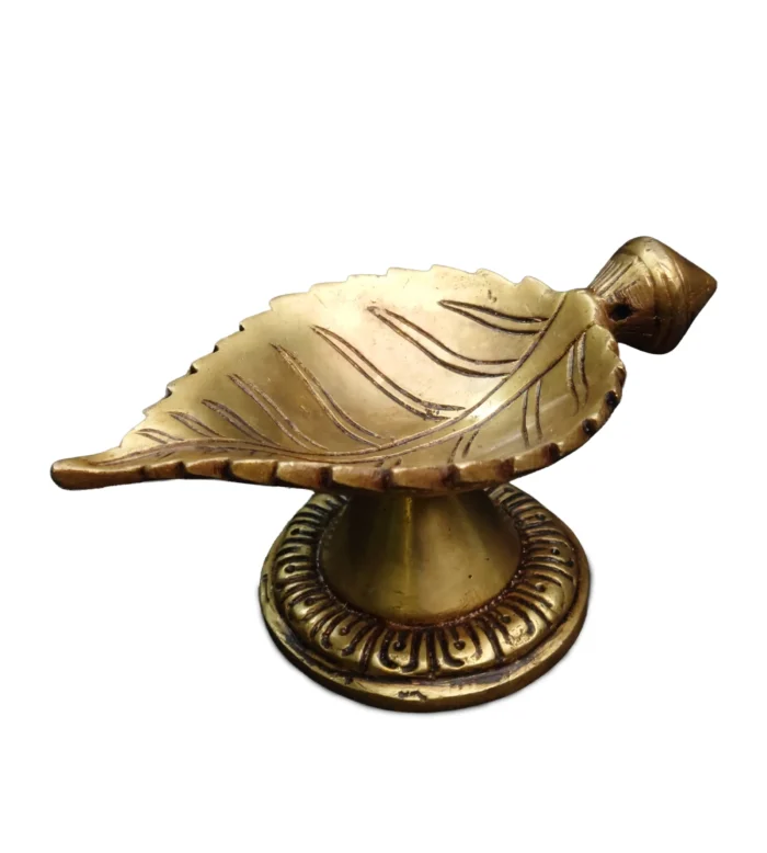 Brass Leaf Lamp
