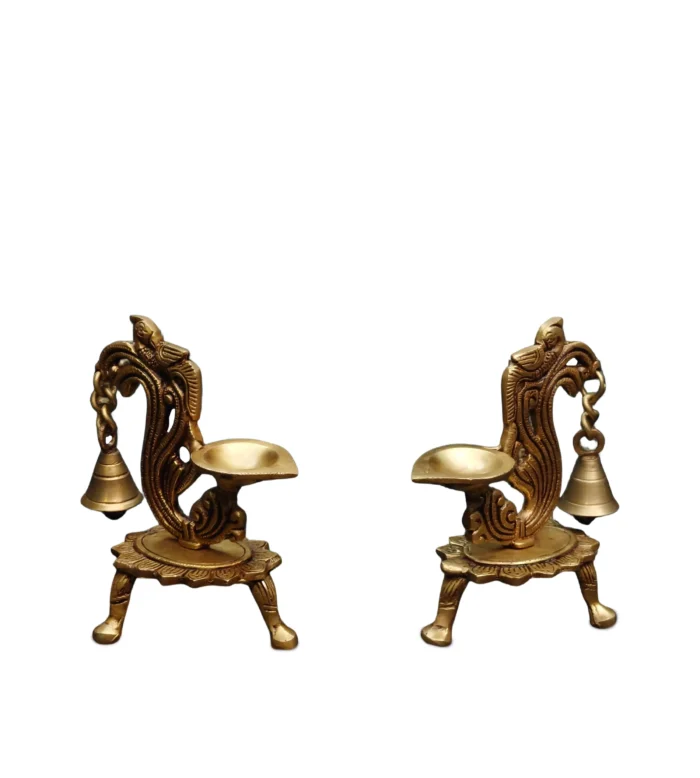 Brass Lamp with Bell