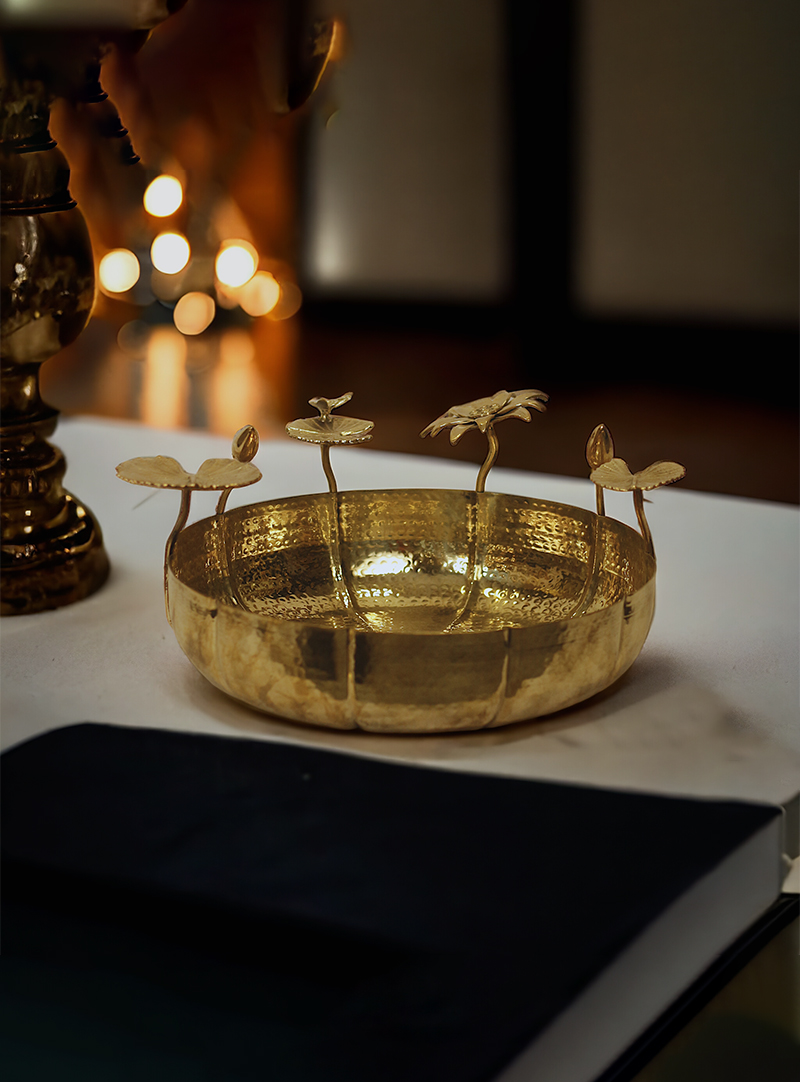 Brass Handmade Decorative Uruli – Bharathiyam House Of Handicrafts