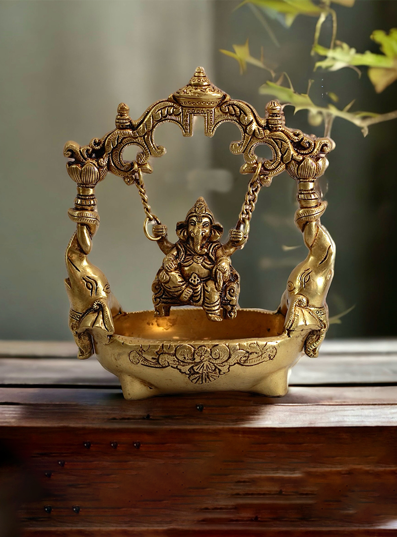 Brass Ganesha Swing – Bharathiyam House Of Handicrafts