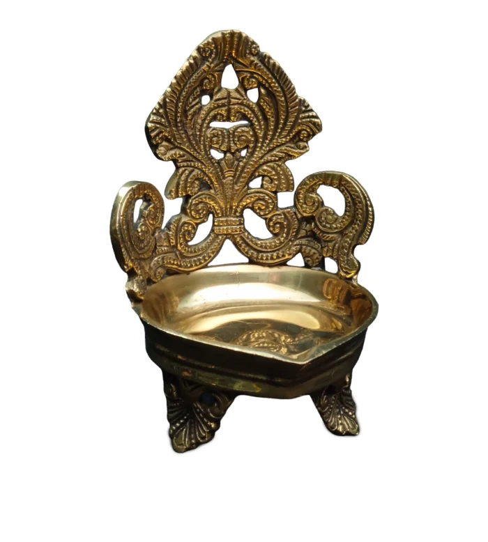 Brass Carved Lamp