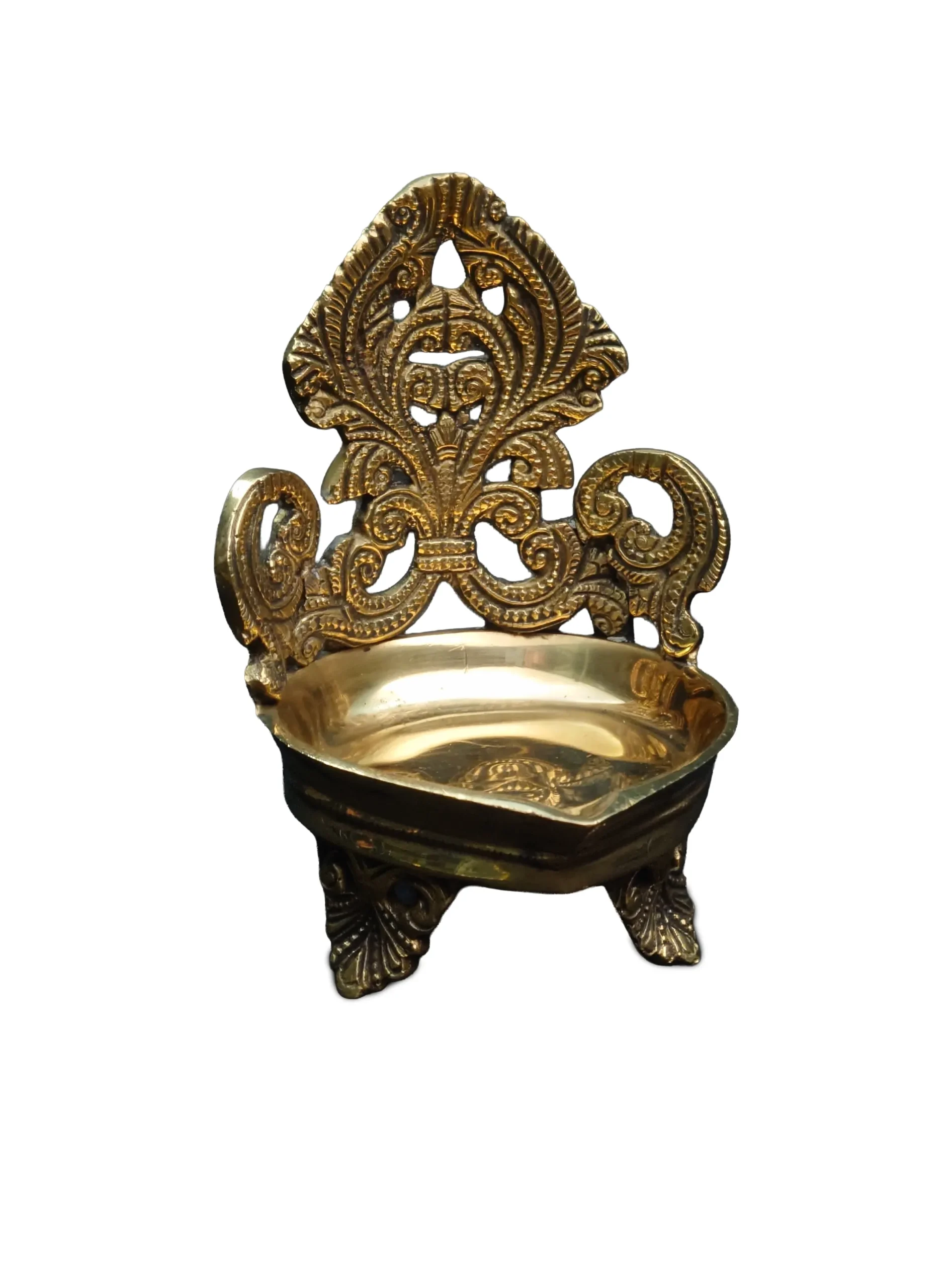 Brass Carved Lamp