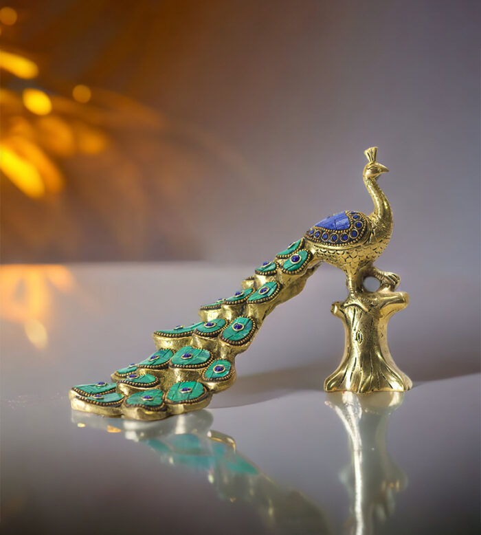 Brass Peacock (Stone Work)