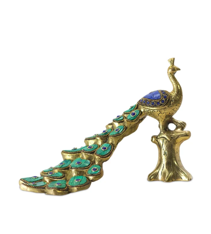Brass Peacock (Stone Work)