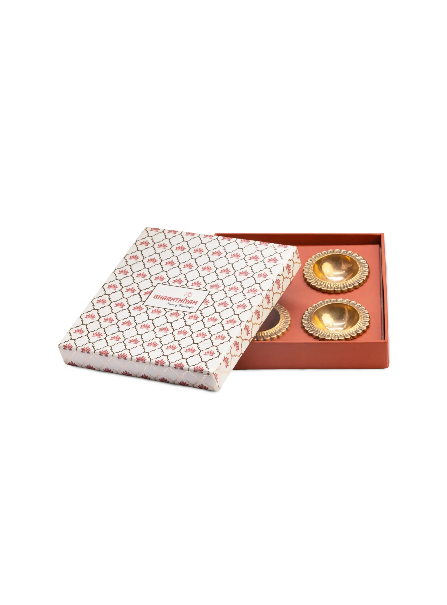 Brass Festive Full Round Diya Set - Image 2