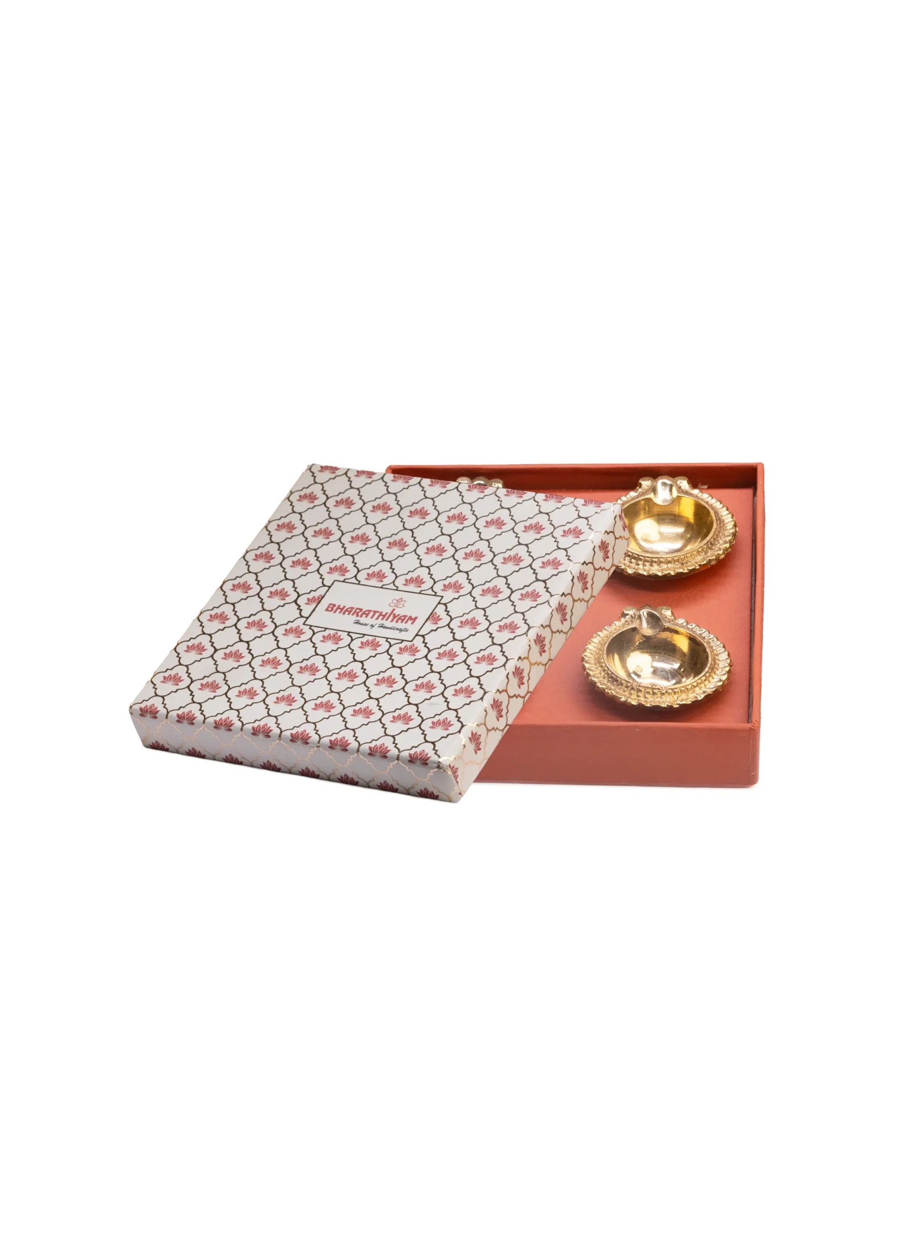 Brass Festive Round Diya Set - Image 2