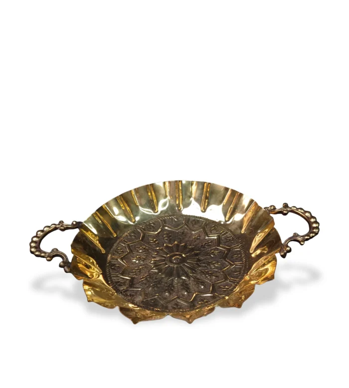 Brass Decorative Uruli with Handle
