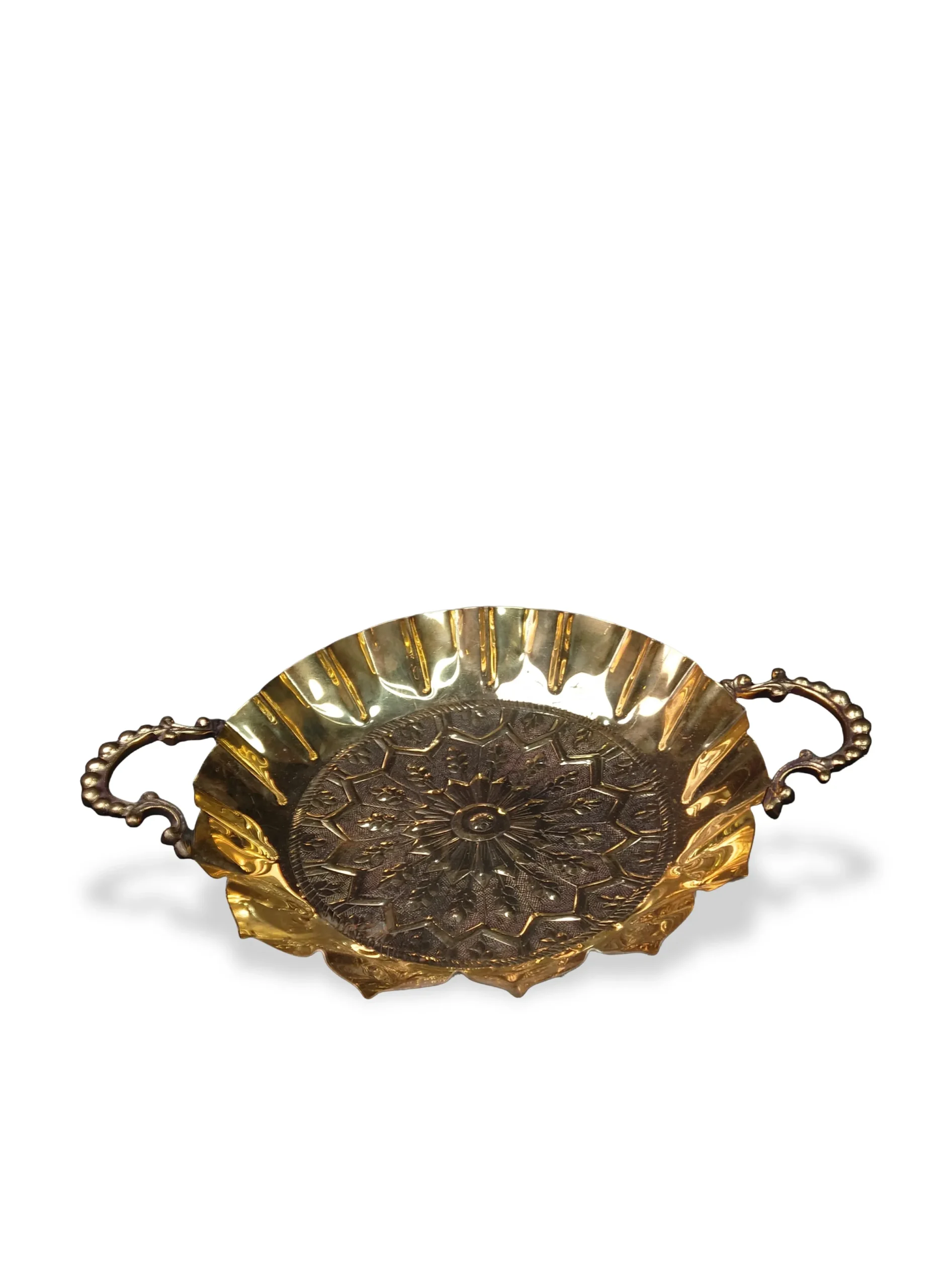 Brass Decorative Uruli with Handle