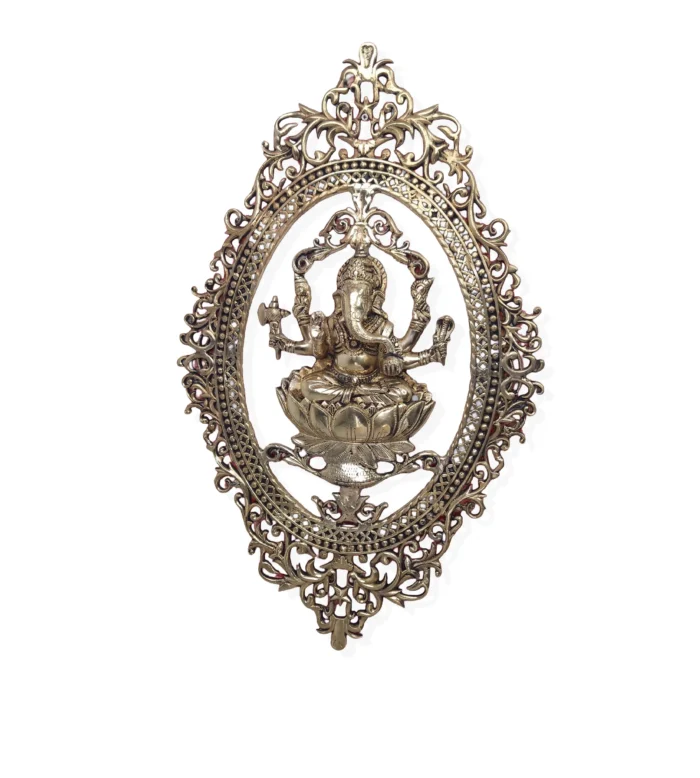 Brass Ganesha Wall Frame