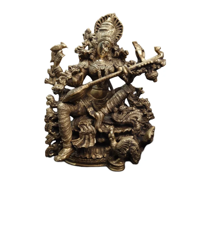 Brass Saraswathy (Large)