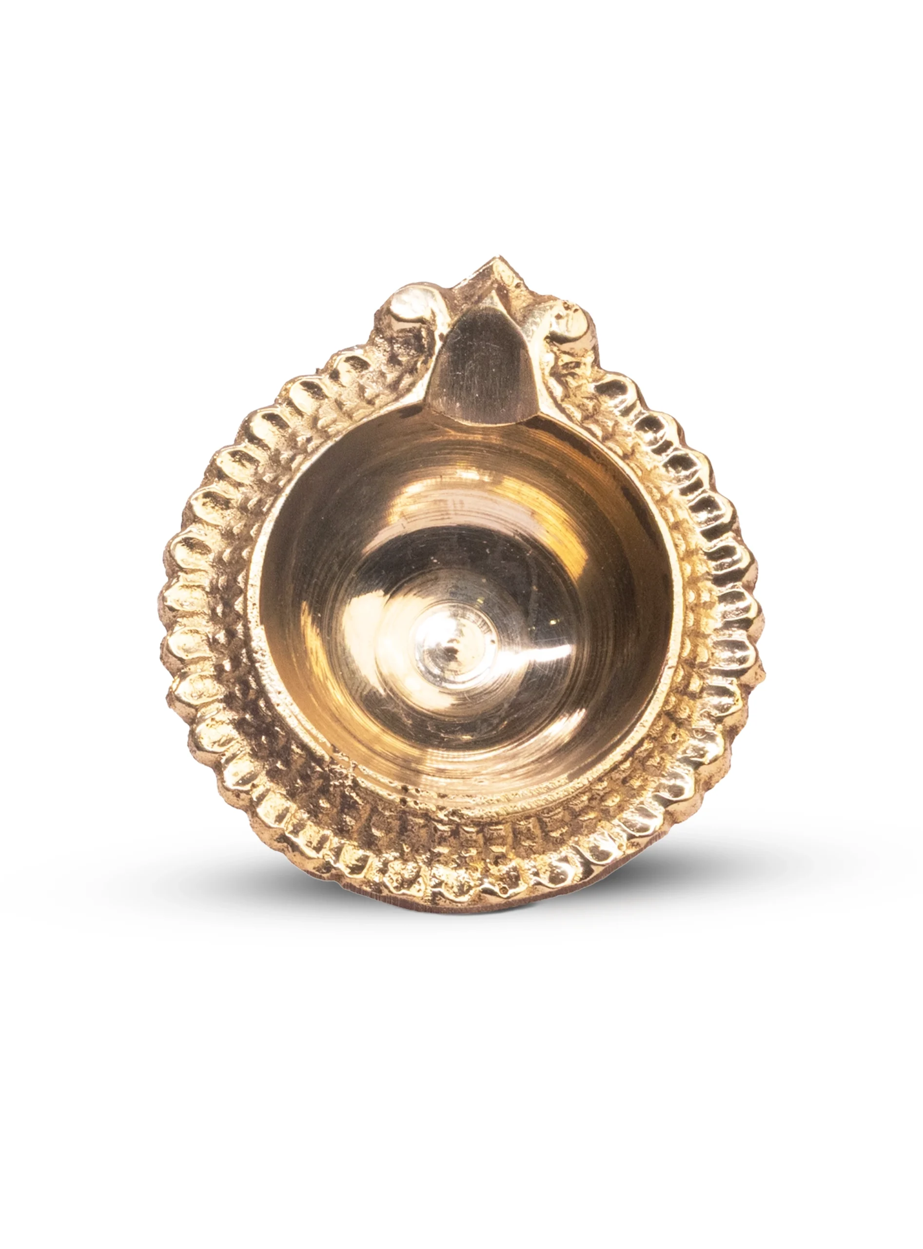 Brass Festive Round Diya Set - Image 3