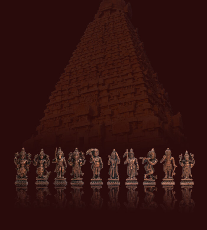 Copper Dhasavatharam Set