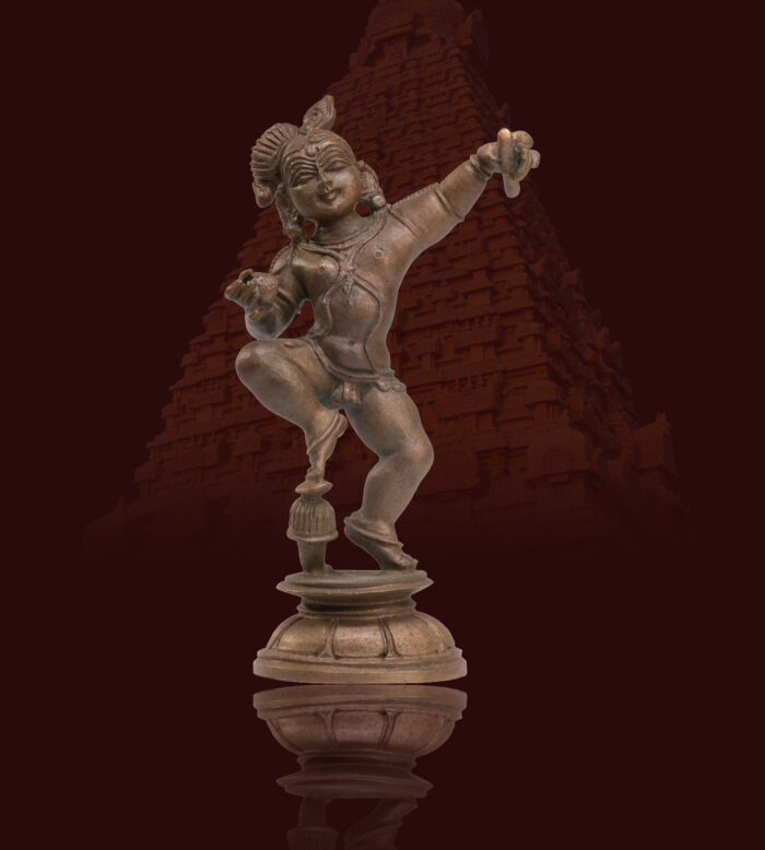Chola Bronze Krishnar