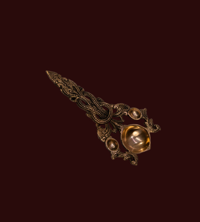 Brass Bird Carved Aarti Spoon