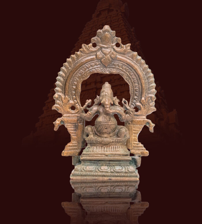 Chola Bronze Ganesha with Arch