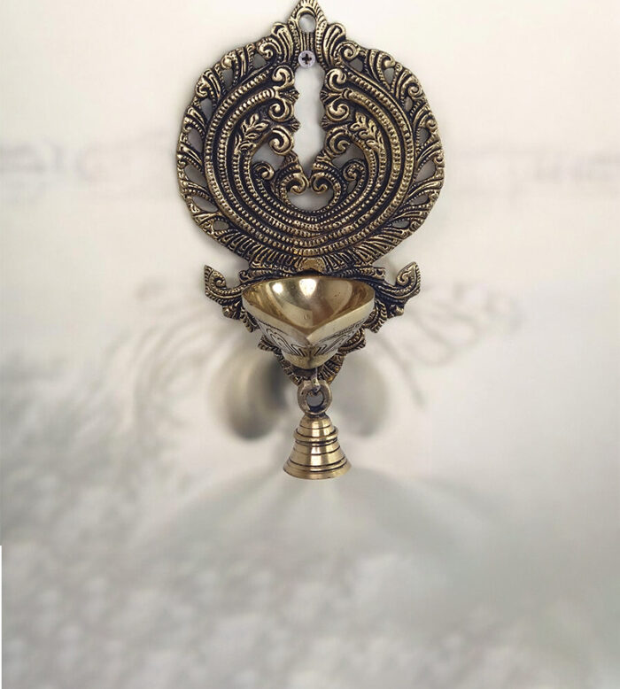 Brass Ganesh with Arch Lamp