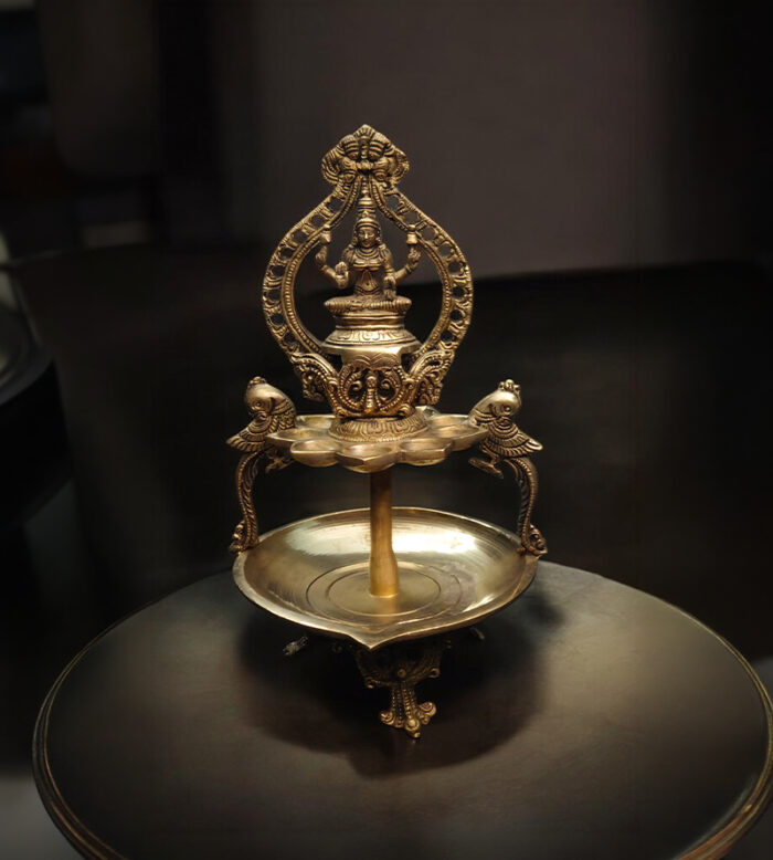 Brass Lakshmi 2 Steps Lamp