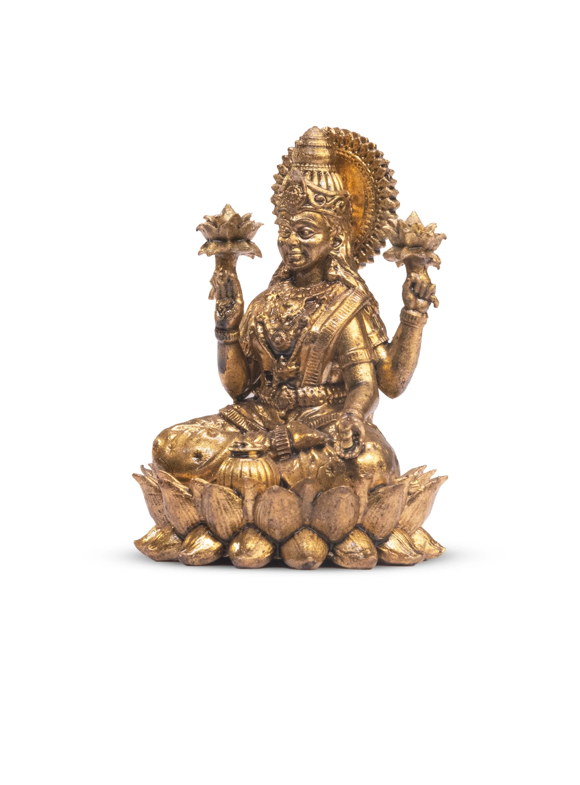Brass Handmade Lakshmi - Image 3