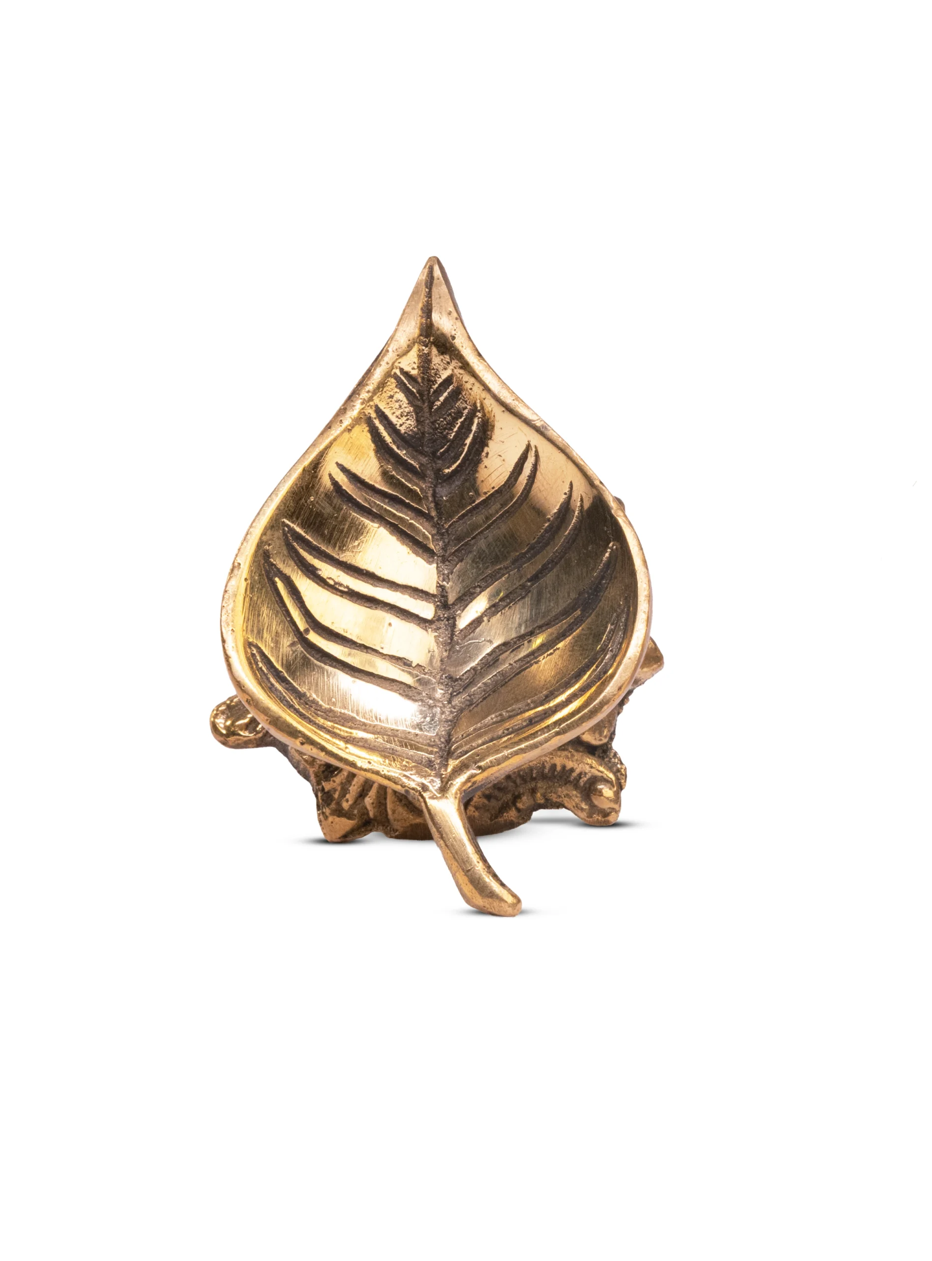 Brass Leaf Lamp Set - Image 3