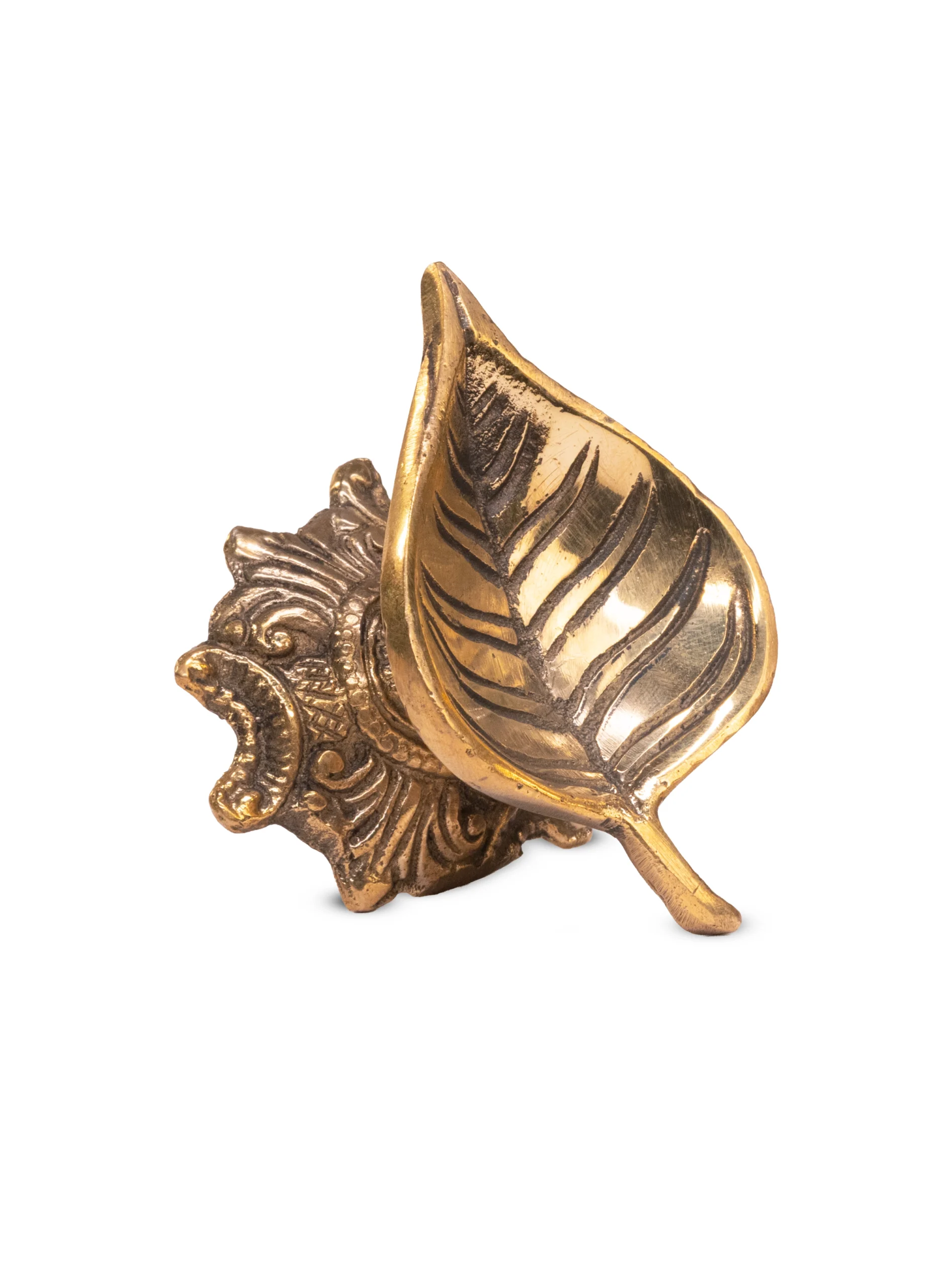 Brass Leaf Lamp Set - Image 4