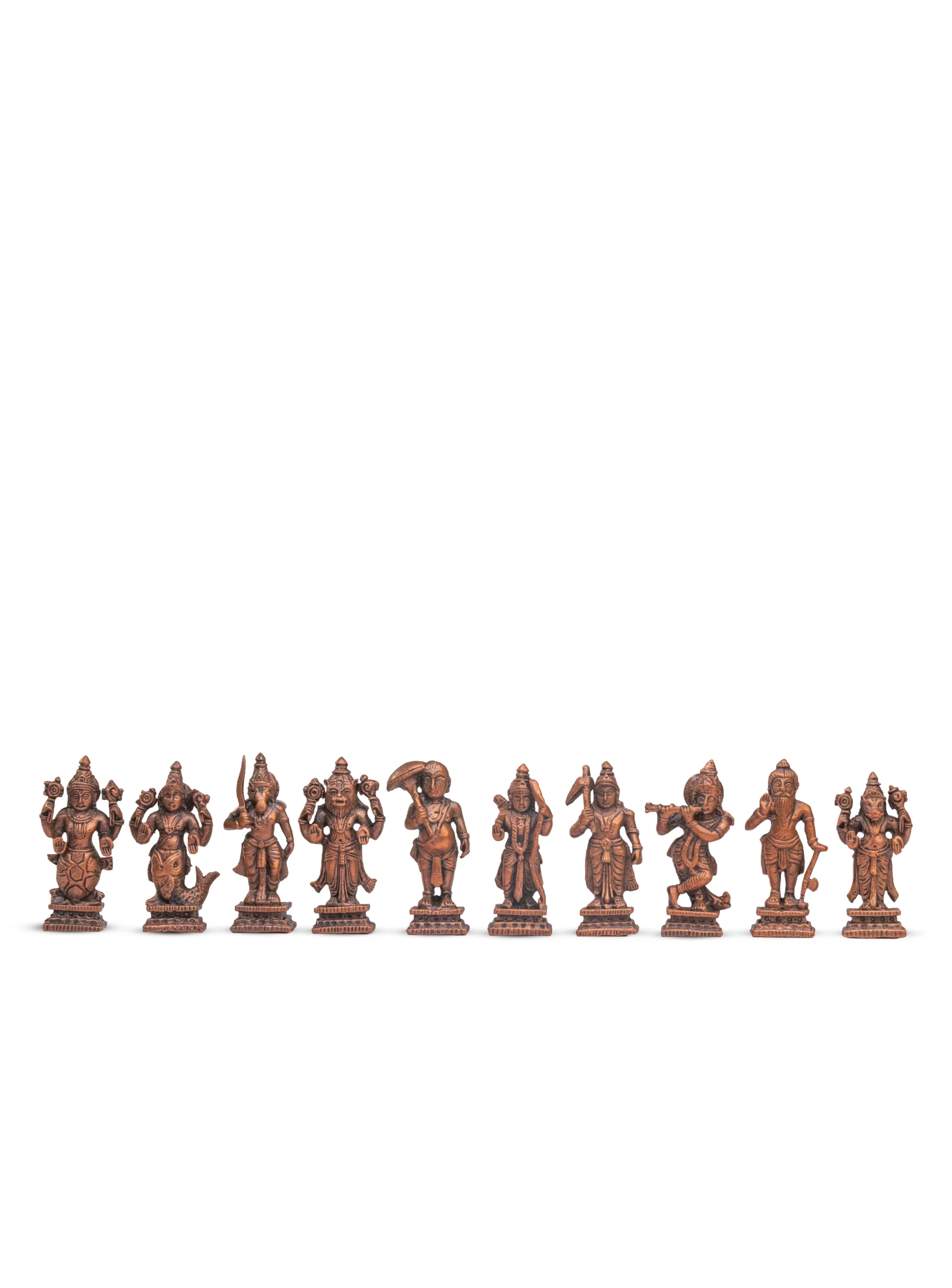 Copper Dhasavatharam Set