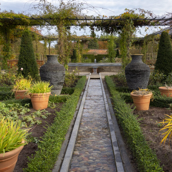 The Alnwick Garden - a complex of formal gardens adjacent to Alnwick Castle in the town of Alnwick, Northumberland, England.