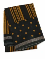 Deep Navy Chanderi Saree With Buttas