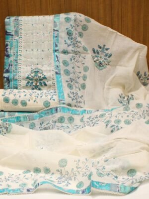 Sky Blue Cotton Salwar Material