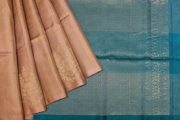 Borderless Pure Soft Silk Saree In Fawn Brown
