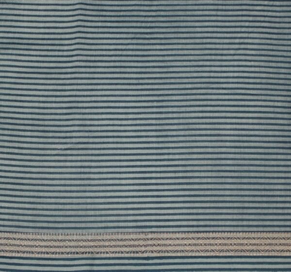 Pure Teal Blue Chanderi Cotton Saree