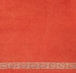 Pure Vermilion Chanderi Cotton Saree