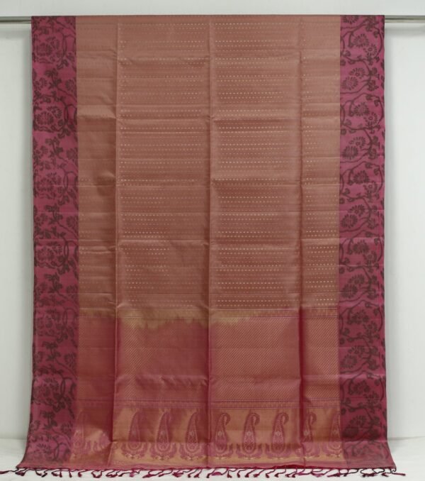 Onion Pink Handloom Soft Silk Saree