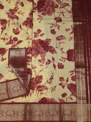 Semi-Chanderi-Saree-in-Cream-White-with-Pastel-Maroon-Floral-Prints-1-scaled-1.jpg