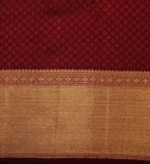 Brocade Bridal Soft Silk Saree In Deep Maroon
