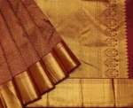 Brocade Bridal Soft Silk Saree In Deep Maroon