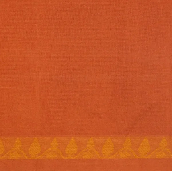 Pure Kovai Cotton Saree In Reddish With Thilagam Motifs