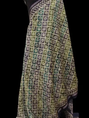Pure Chanderi Cotton Saree In Multi Shade